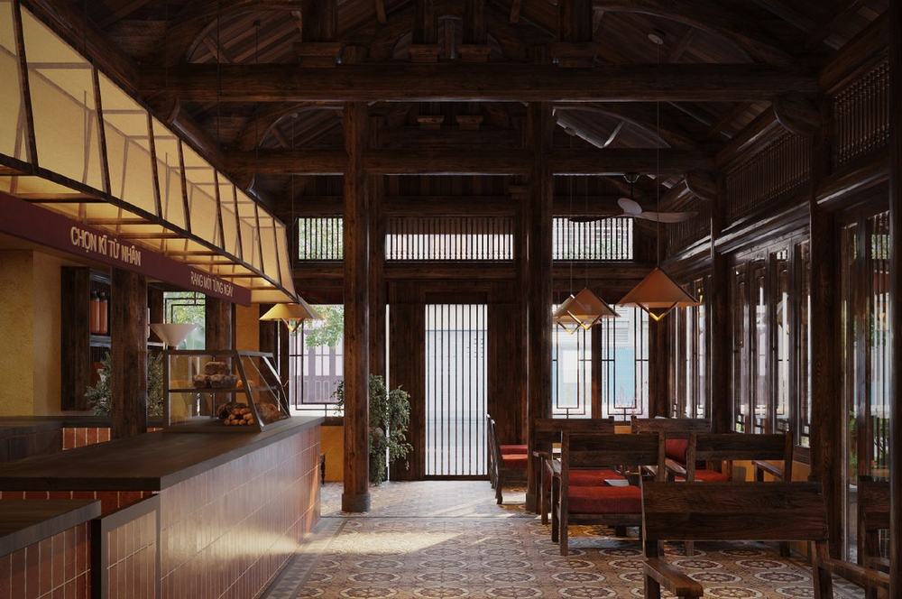 Nhìn dọc gian nhà